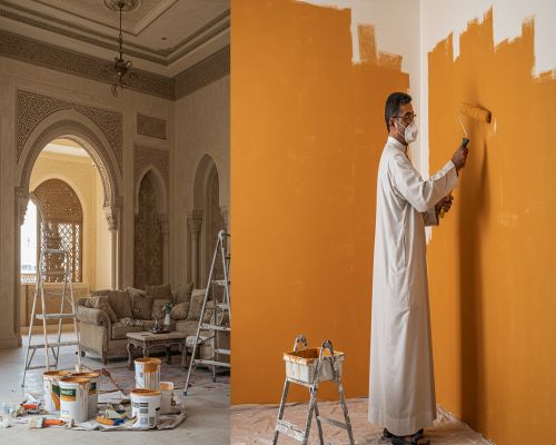 عامل دهان بروفايل بالمدينة حي العنابس
